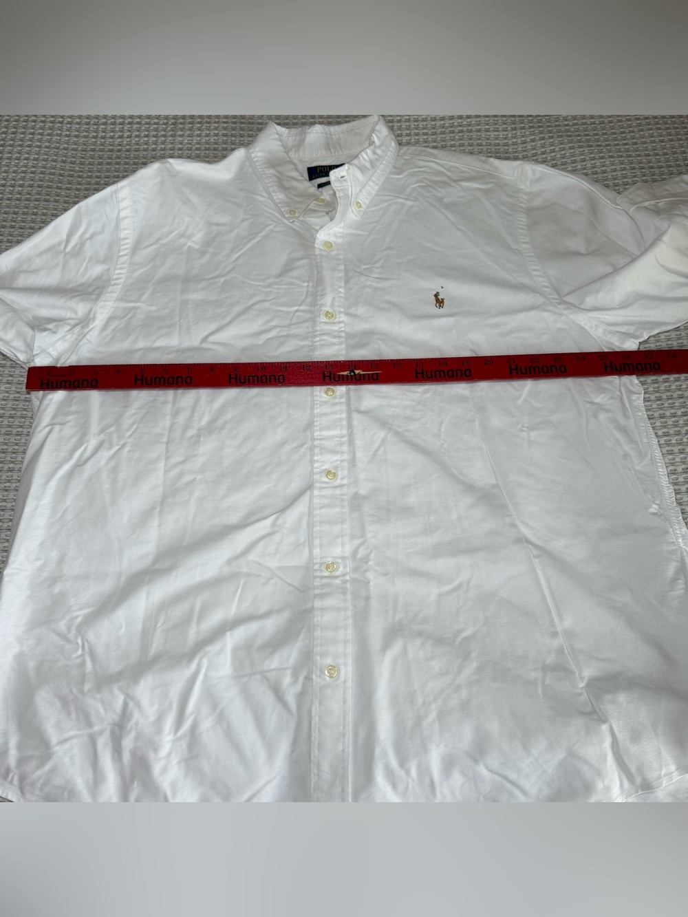 Polo Ralph Lauren Shirt Men XXL White Classic Fit Long Sleeve Button Down Oxfor - Picture 6 of 9